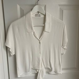 Wilfred Free Tie-Front Blouse in Espace size XXS